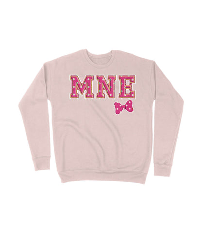 MNE Pink Sorority Letters