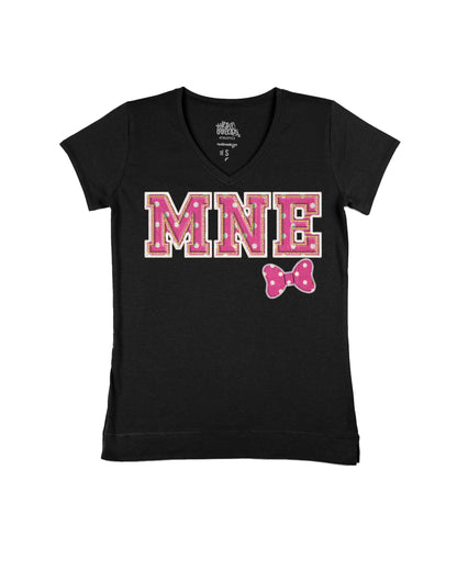 MNE Pink Sorority Letters